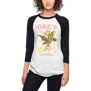 Obey Eagles Soar Baseball Tee